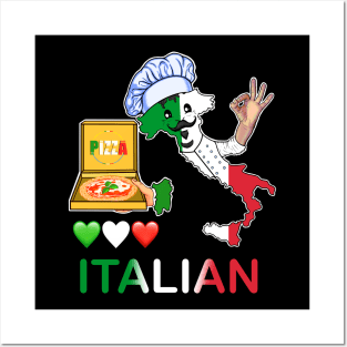 Italian lover pizza Posters and Art